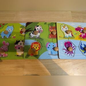 ♻️3/25$♻️Animal Puzzle Set for Kids - Multicolor